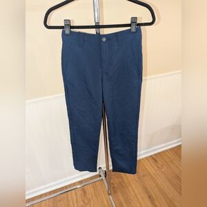 NWT Under Armour Boys Dark Blue Chinos Golf Pants In Youth Medium
